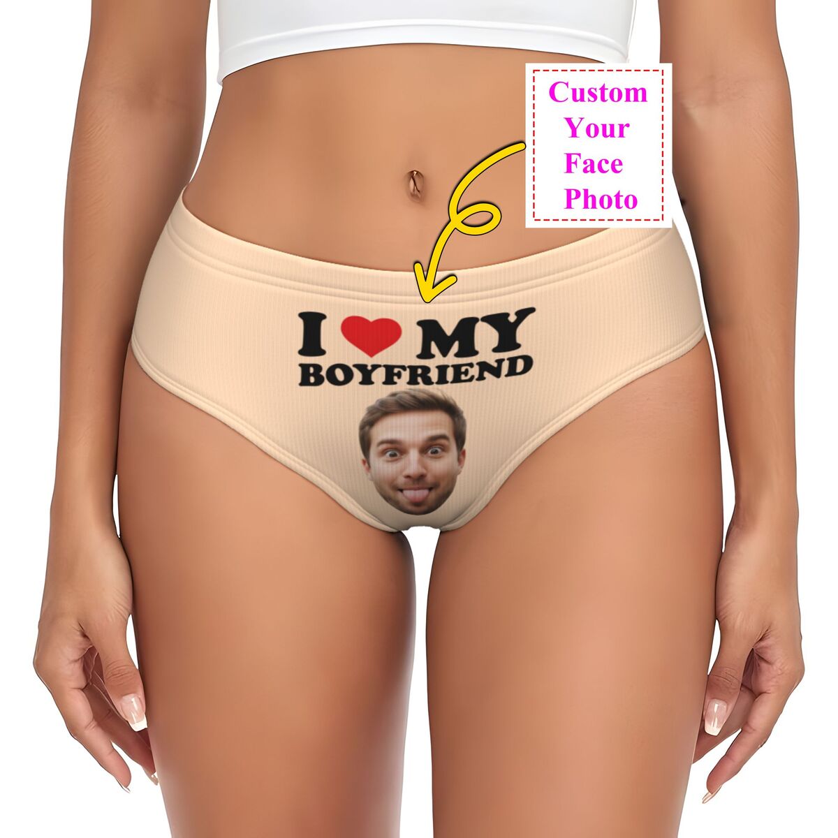 Cotton Candy Cone - I Love My Boyfriend Panties Stretch