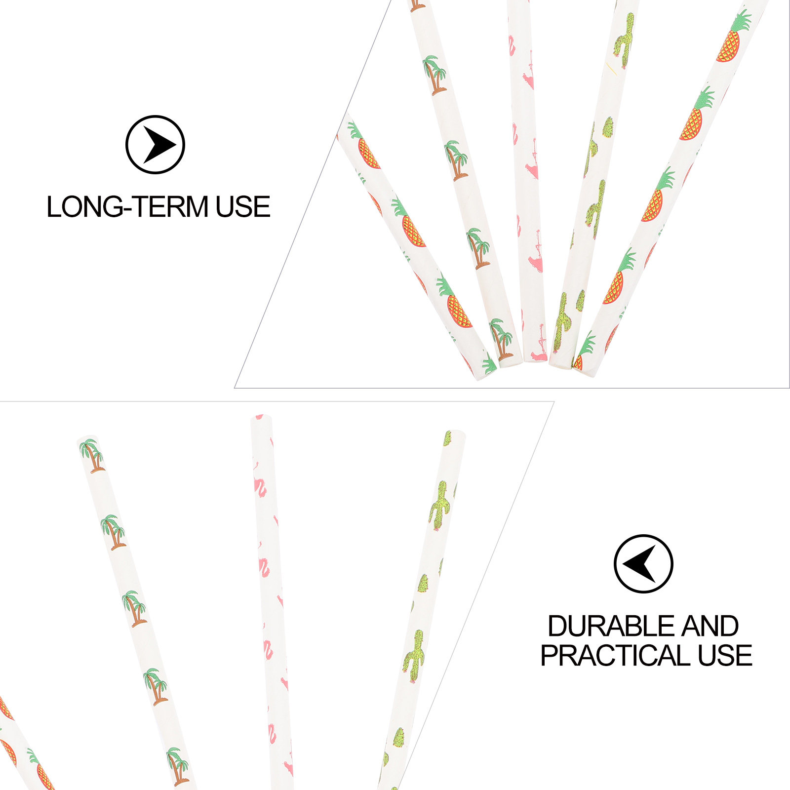 100Pcs Eco Friendly Paper Stra - Paper Straw Color review and price