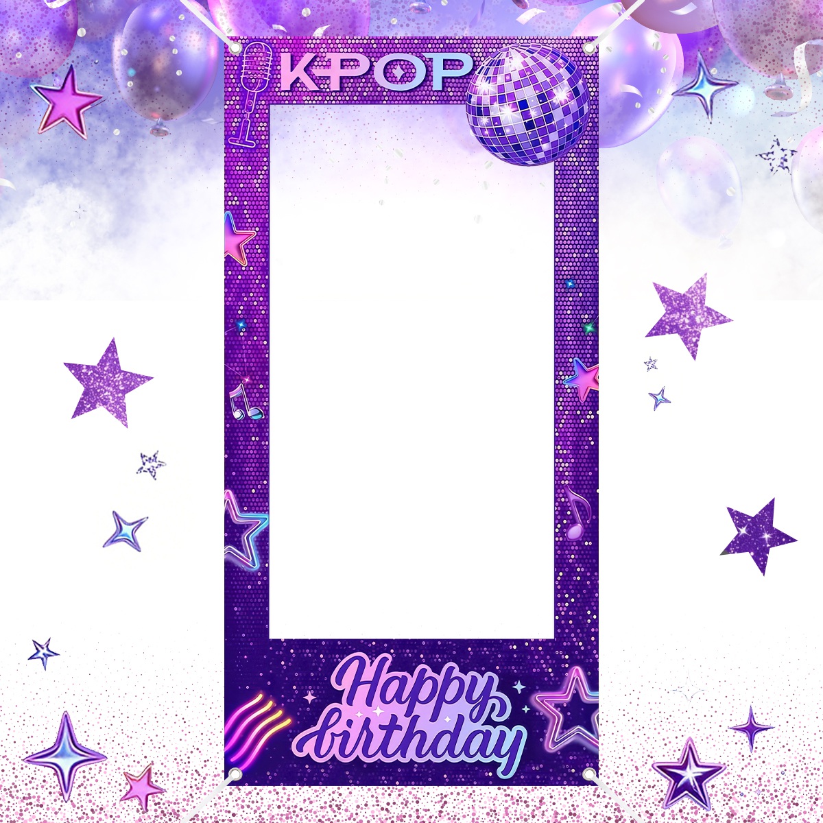 1pc Purple K-POP Photo Frame B - Photo Booth Frame review and price