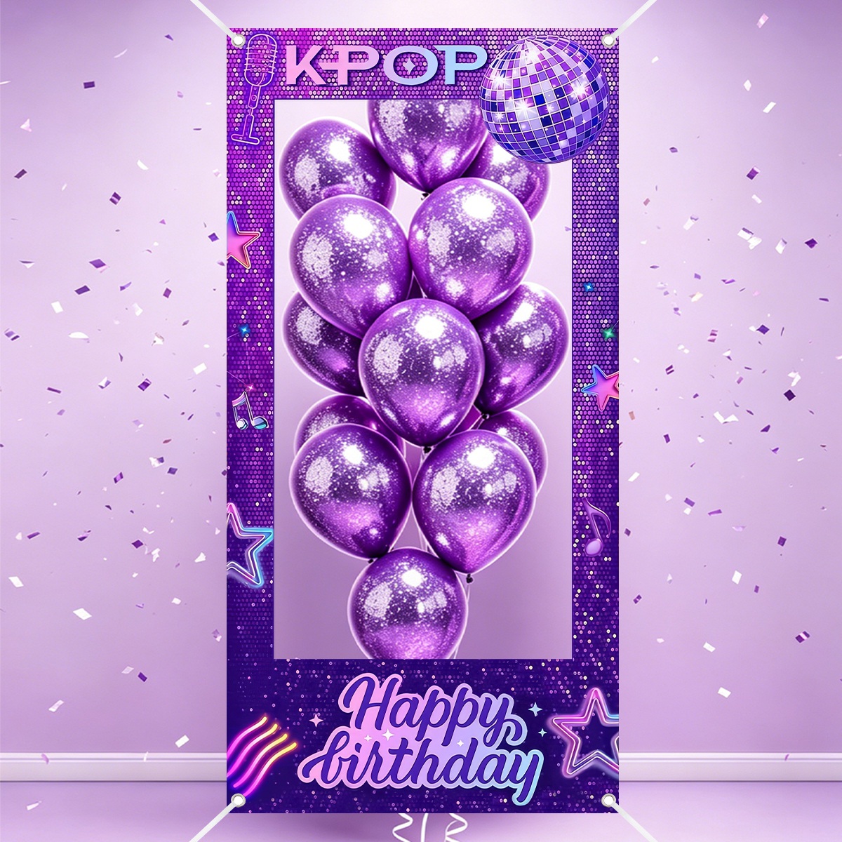 1pc Purple K-POP Photo Frame B - Photo Booth Frame review and price
