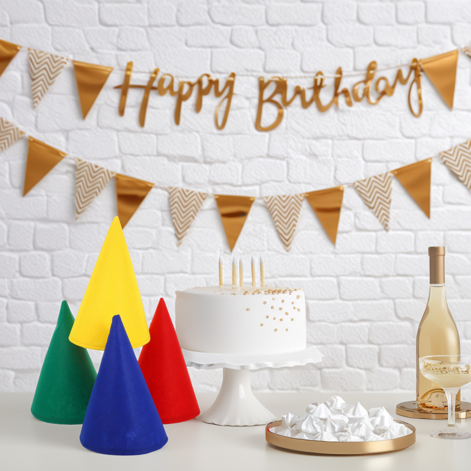 4Pcs Felt Cone Gnome Hats Soft - Party Hat Cone review and price