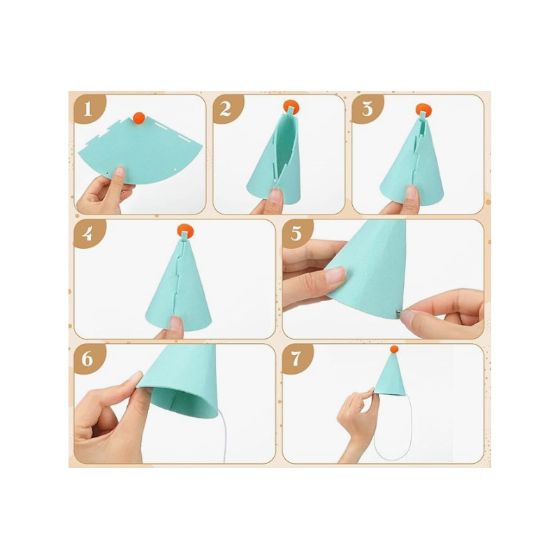 3/6pcs Pet Party Hat Colorful  - Party Hat Cone review and price
