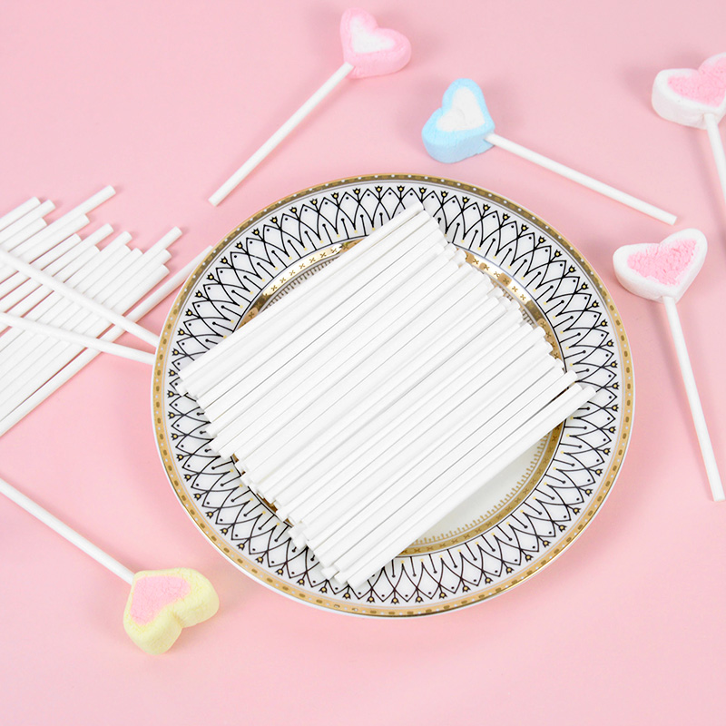100pcs Solid Core White Paper  - Cotton Candy Cone review and price