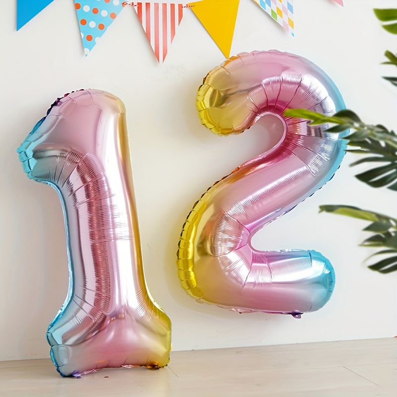32inch Rainbow Gradient Number - Balloon Pump Hand review and price