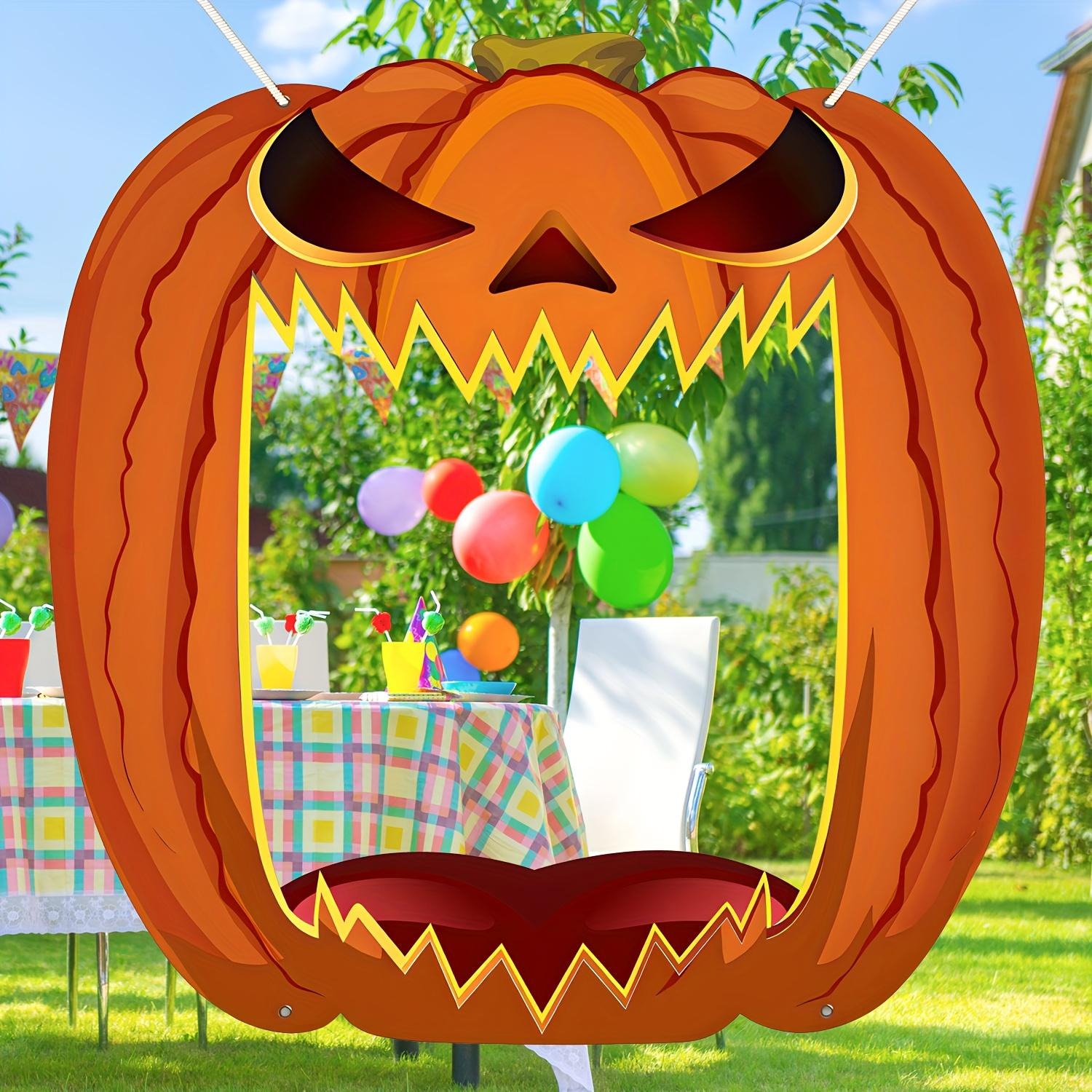 Giant Jack O Lantern Photo Boo - Photo Booth Frame review and price