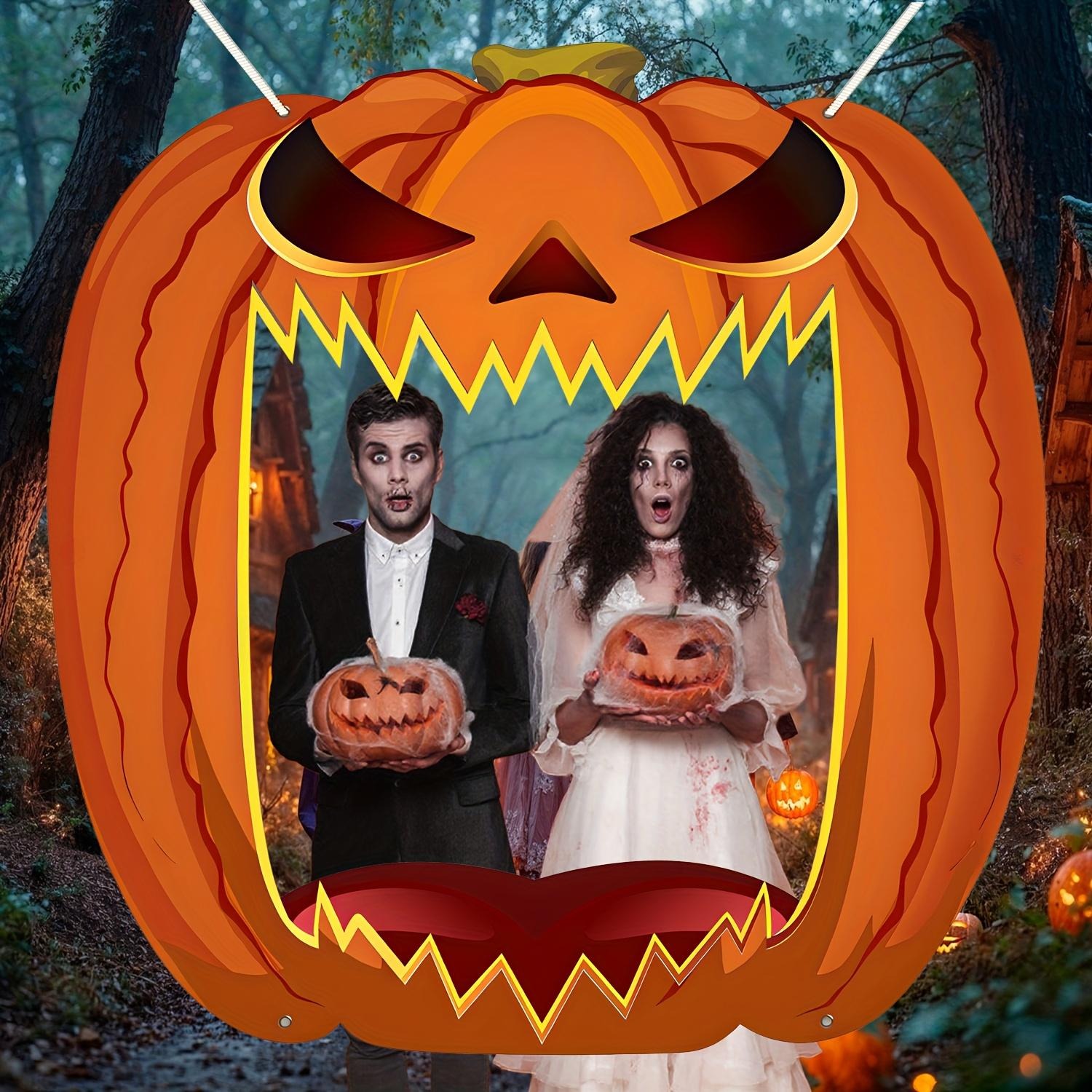Giant Jack O Lantern Photo Boo - Photo Booth Frame review and price