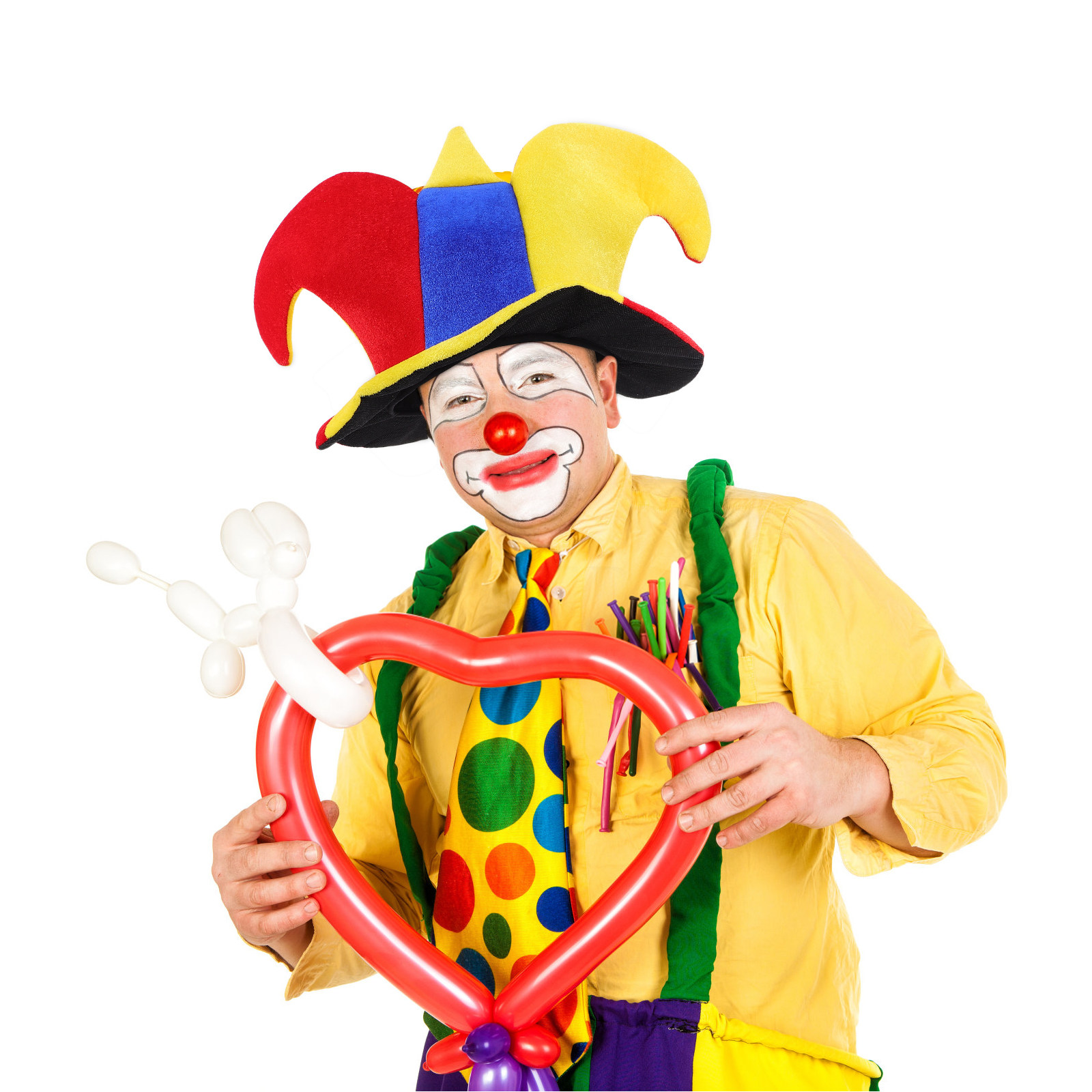 Adult Clown Cone Hat Colorful  - Party Hat Cone review and price