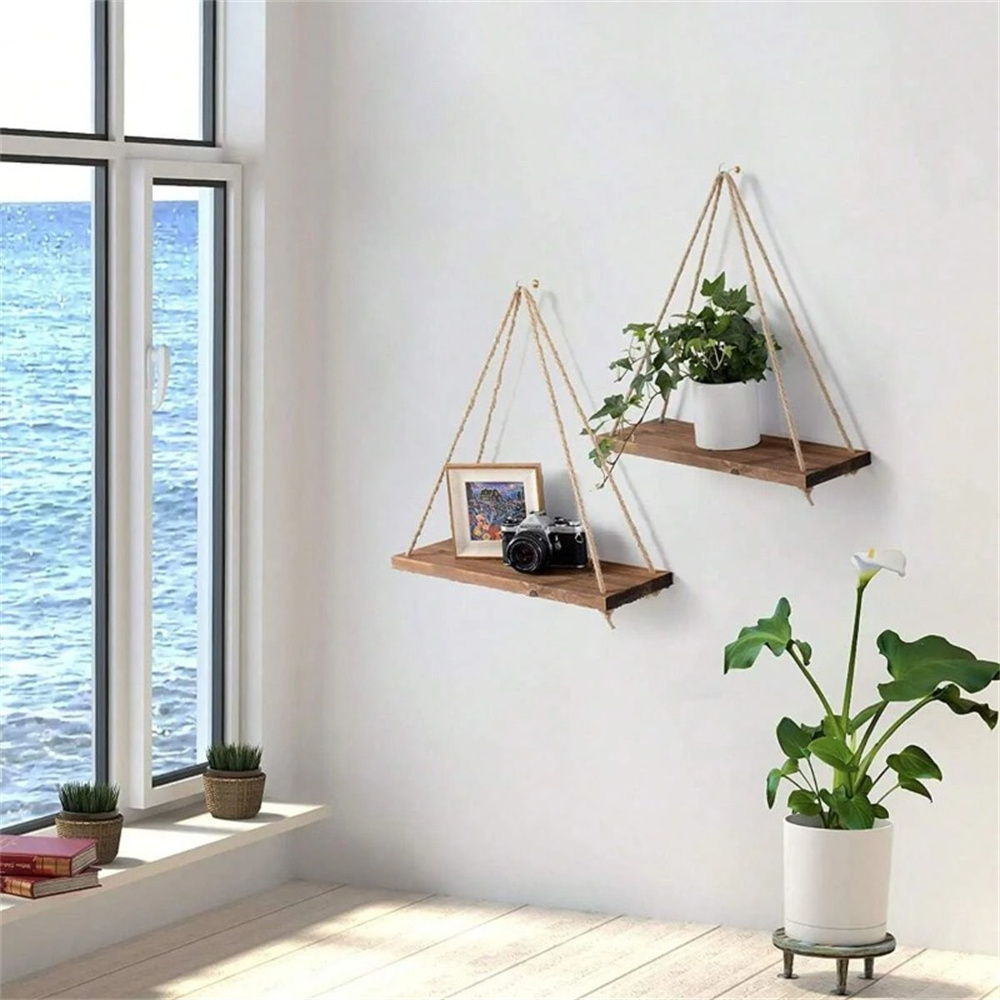 1Set Wood Hanging Shelves Swin - Flower Wall Panel review and price