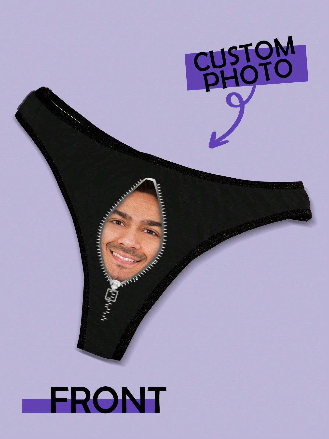 Custom Face Thong For Women Pe - Cotton Candy Cone review and price