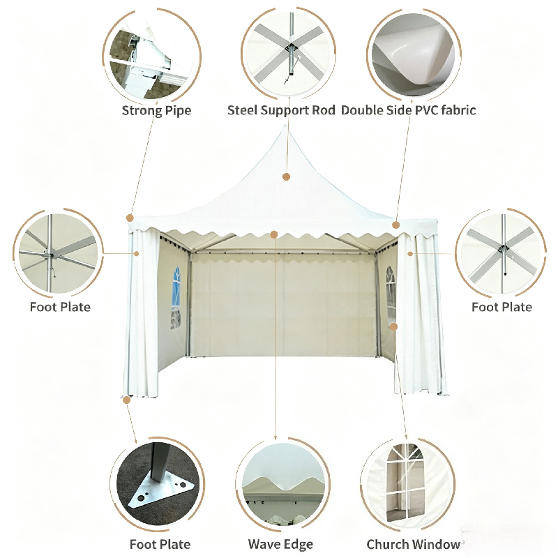 Customizable White Pagoda Tent - Event & Party Supply Photos review and price